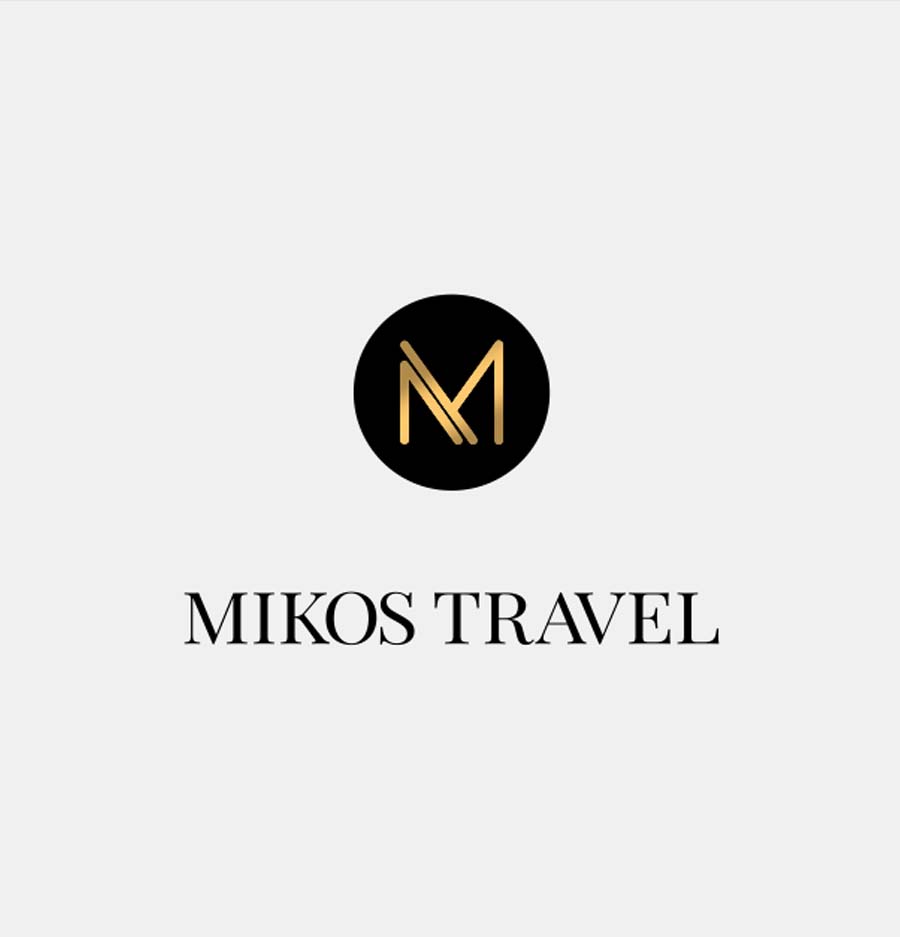 Mikos Travel, Wild Head Studio, logo
